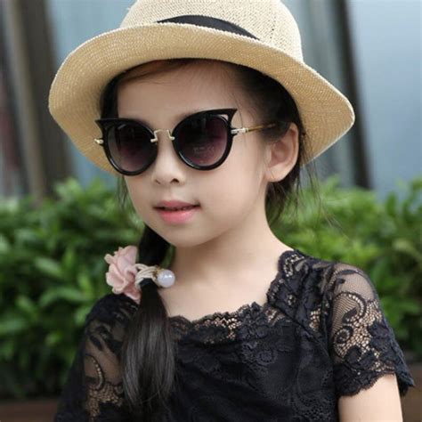 Kids Sunglasses Kitty Bow Cute Heart Shaped Party Eyewear Lead Free