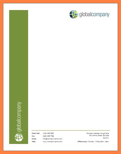 Download layouts for adobe indesign, illustrator, microsoft word, publisher, apple pages. 9+ microsoft office letterhead template | Company Letterhead
