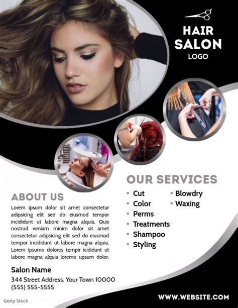 Hair Salon Ad Beauty Salon Posters Hair Salon Hair Salon Logos