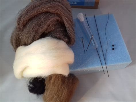 herdwick needle felt kit british rare breed wool wulydermy