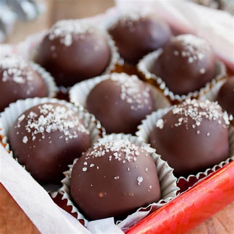 Salted Dark Chocolate Hazelnut Caramel Truffles Recipe