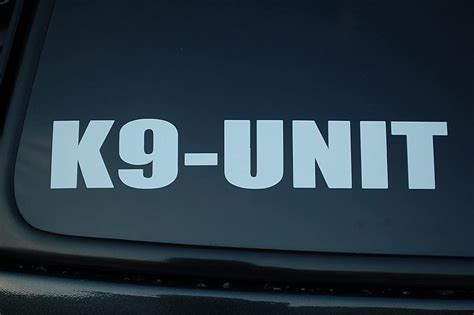 K9 Unit Police Dog Vinyl Sticker Decal V172 K 9 Choisissez Etsy France
