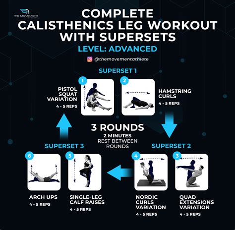 calisthenics leg workout bodyweight training arena