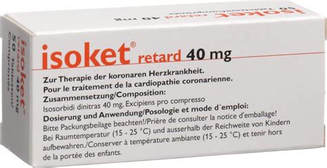 Isoket Retard Tabletten 40mg 50 Stück In Der Adler Apotheke