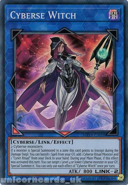 Mp19 En098 Cyberse Witch Super Rare 1st Edition Mint Yugioh Card