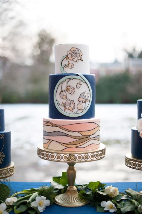 Art Nouveau Wedding Cakes Fondant Wedding Cakes Wedding