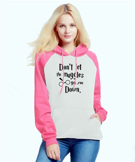 Dont Let The Get You Down Sweatshirts Funny Women 2019 Hipster Raglan