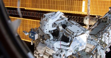 astronauts complete second spacewalk of iss battery replacement efforts