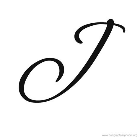 Cursive letter symbols are great for making your message on social media stand out. Calligraphy Alphabet J | Alphabet J Calligraphy Sample Styles