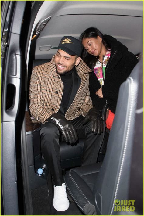 Photo Chris Brown Emerges In Paris With Ammika Harris After Arrest 03