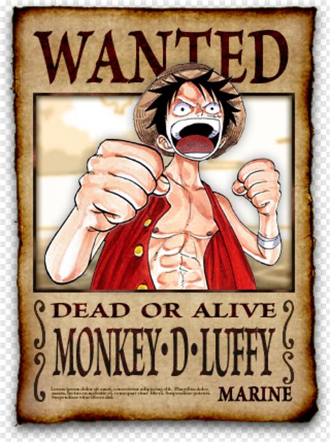 One Piece Luffy Monkey D Luffy S Current Bounty Hd Png Download X Png