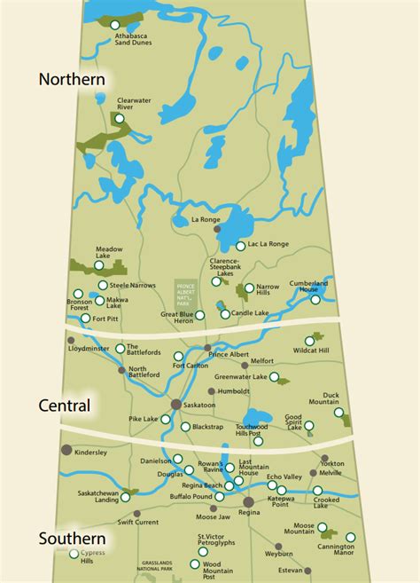 Provincial Parks Saskatchewan Map Map Nhautoservice