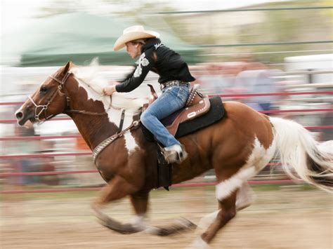 Barrel Racing Is A Big Event For Women At Rodeos The Speed Is