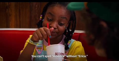 You Cant Spell America Without Erica Stranger Things Season 3 Stranger Things Funny Stranger