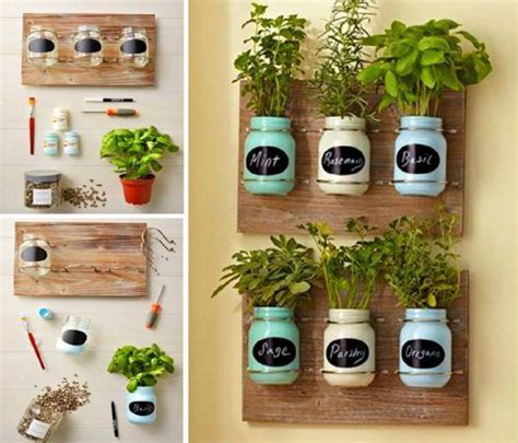 Diy Mason Jar Herb Garden Ideas The Whoot