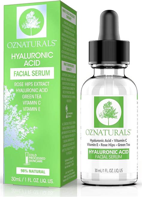 Oznaturals Anti Aging Hyaluronic Acid Serum Anti Wrinkle Serum With