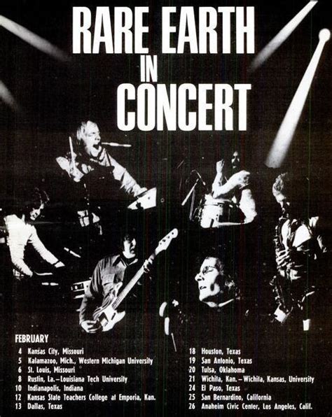 Rare Earth The Concert Database