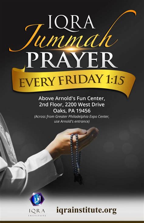 Jummah Prayer Weekly Iqra Institute