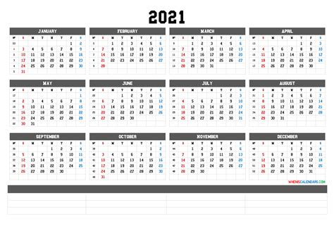 To download the free printable this is free 2021 calendar image (portrait) with weeks starting with monday. Printable 2021 Yearly Calendar with Week Numbers - CalendraEX.com