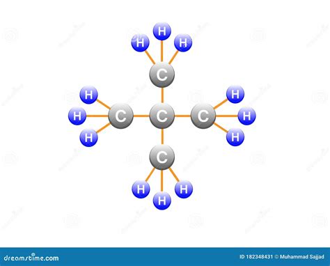 Ilustración Vectorial De Pentano Molecular Formulalrm Lrm C5h12