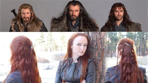 The Hobbit Hair Tutorial for Men Thorin Kíli Fíli Make Glam