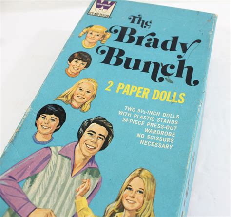 Vintage Brady Bunch Paper Dolls 2 Dolls Greg And Marsha Etsy