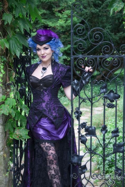 Purple Gothic Wedding Dress Steampunk Wedding Dress Sexy Steampunk Steampunk Dress Gothic