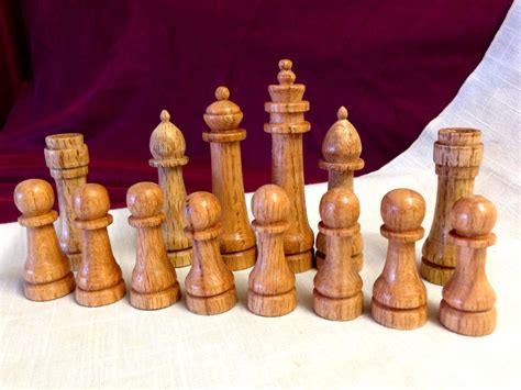Custom Handmade Chess Set Of Pieces Made By Thecarpentersshop57