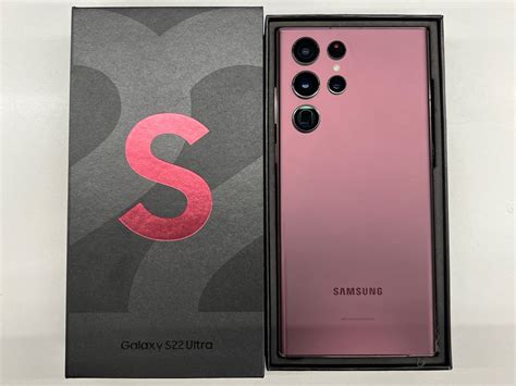 Samsung Galaxy S22 Ultra Burgundy 12gb Ram 256gb Rom Mobile Phones