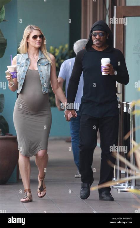Eddie Murphy And Pregnant Girlfriend Paige Butcher Getting Their Morning Coffee Featuring Eddie