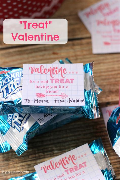 Rice Krispie Treat Valentine Printable