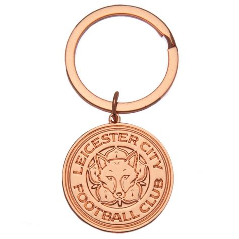 Leicester City Fc Rose Gold Plated Keyring Etsy