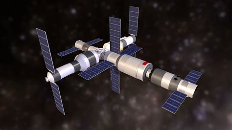 Planned Chinese Space Station 3d Model By Csis F176590 Sketchfab