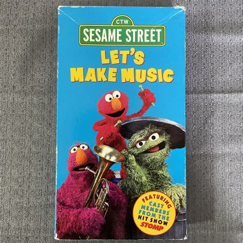 Sesame Street Lets Make Music Vhs 2000 74645171838 Ebay