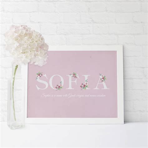 Personalised Girls Name Print By Heart Invites