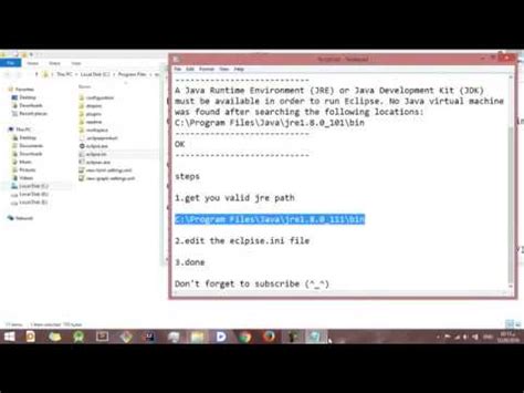 In addition, many applets on browsers require jre to run. A Java Runtime Environment (JRE) must be available in order to run Eclipse.) - YouTube