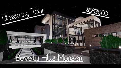 Beverly Hills Millionaire Mansion Roblox Bloxburg Youtube Otosection