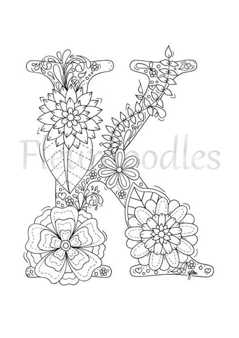 Below are some free printable letter k coloring pages in vector format that can be easily printed from a computer or phone and automatically fit any paper size. Welcome to Letter K by Fleurdoodles! After payment, you ...