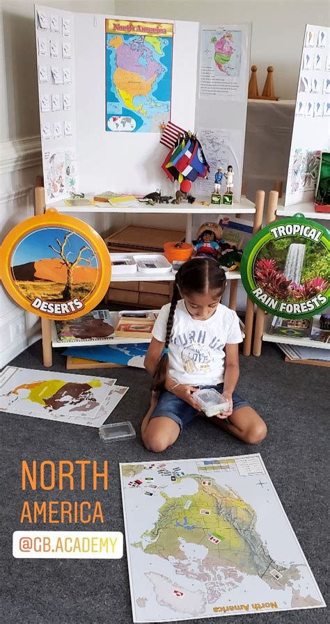 North America Pin It Map Geography For Kids Montessori Geography