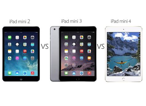 Ipad Mini 2 Vs Ipad Mini 3 Vs Ipad Mini 4 Comparison Whats The