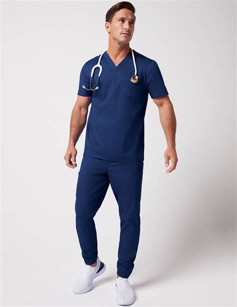 Mens Classic Jogger In Estate Navy Blue Medical Scrubs By Jaanuu In