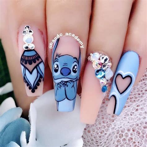 Lilo And Stitch Fashion Nails Alien Nails Decorative Nails Fashion