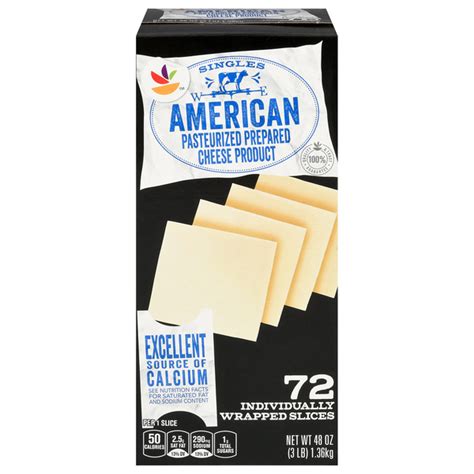 Save On GIANT American Cheese White Singles 72 Ct Order Online
