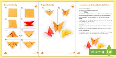 Origami Butterfly Activity Easy Origami Butterfly For Kids