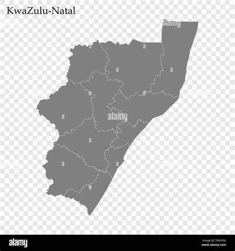 Map Of Kwazulu Natal Black And White Stock Photos And Images Alamy