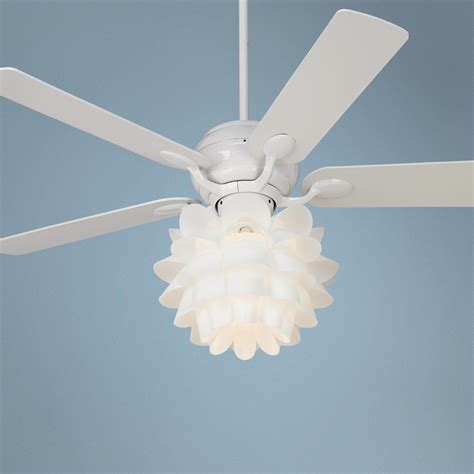 Whether you're looking to buy kids' ceiling lighting online or get inspiration for your home, you'll. 52" Casa Optima Flower Light Kit White Ceiling Fan ...