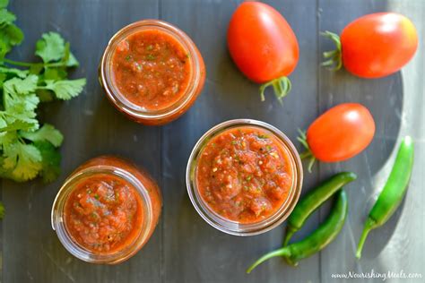 Nourishing Meals Fire Roasted Tomato Salsa Recipe