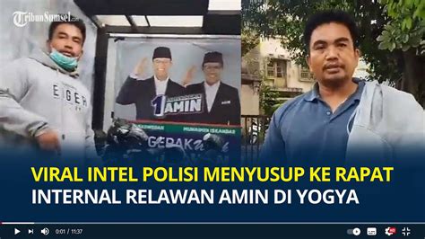 Viral Intel Polisi Menyusup Ke Rapat Internal Relawan Amin Di Yogya