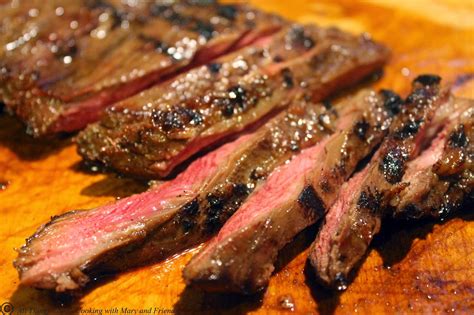 You've probably seen it sliced and served. Cooking With Mary and Friends: Grilled Smoky Skirt Steak