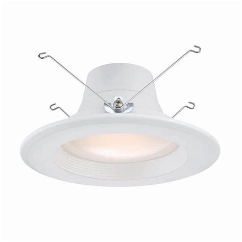 Approved for damp location use as defined by the national electric code. Commercial Electric 6 in. and 5 in. White Integrated LED ...